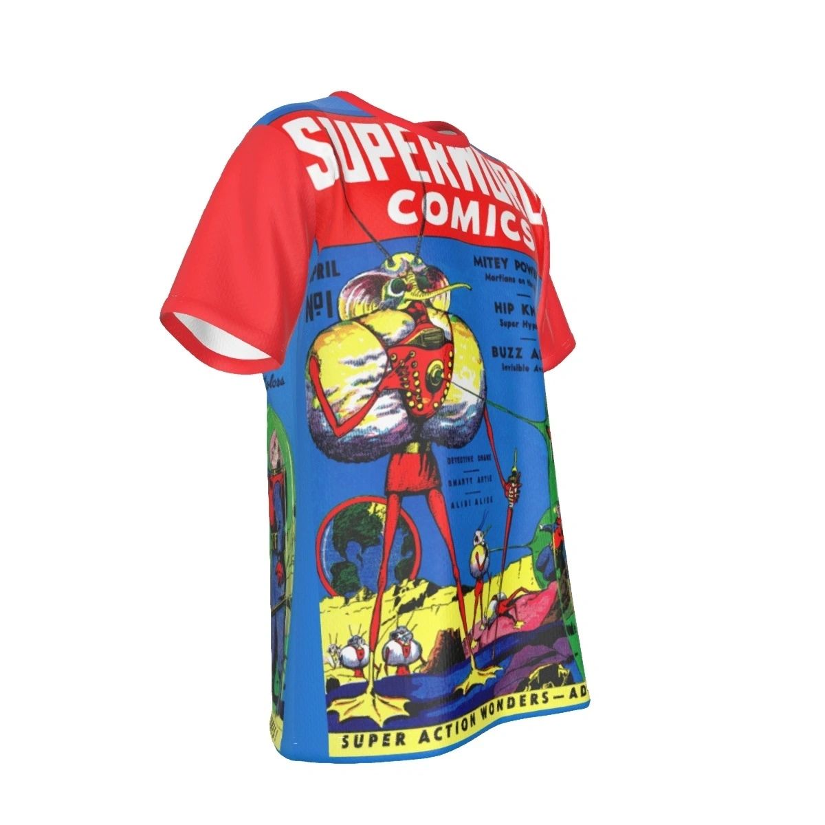 SUPERWORLD COMICS 1 ALL OVER PRINT SHIRT AND TANK