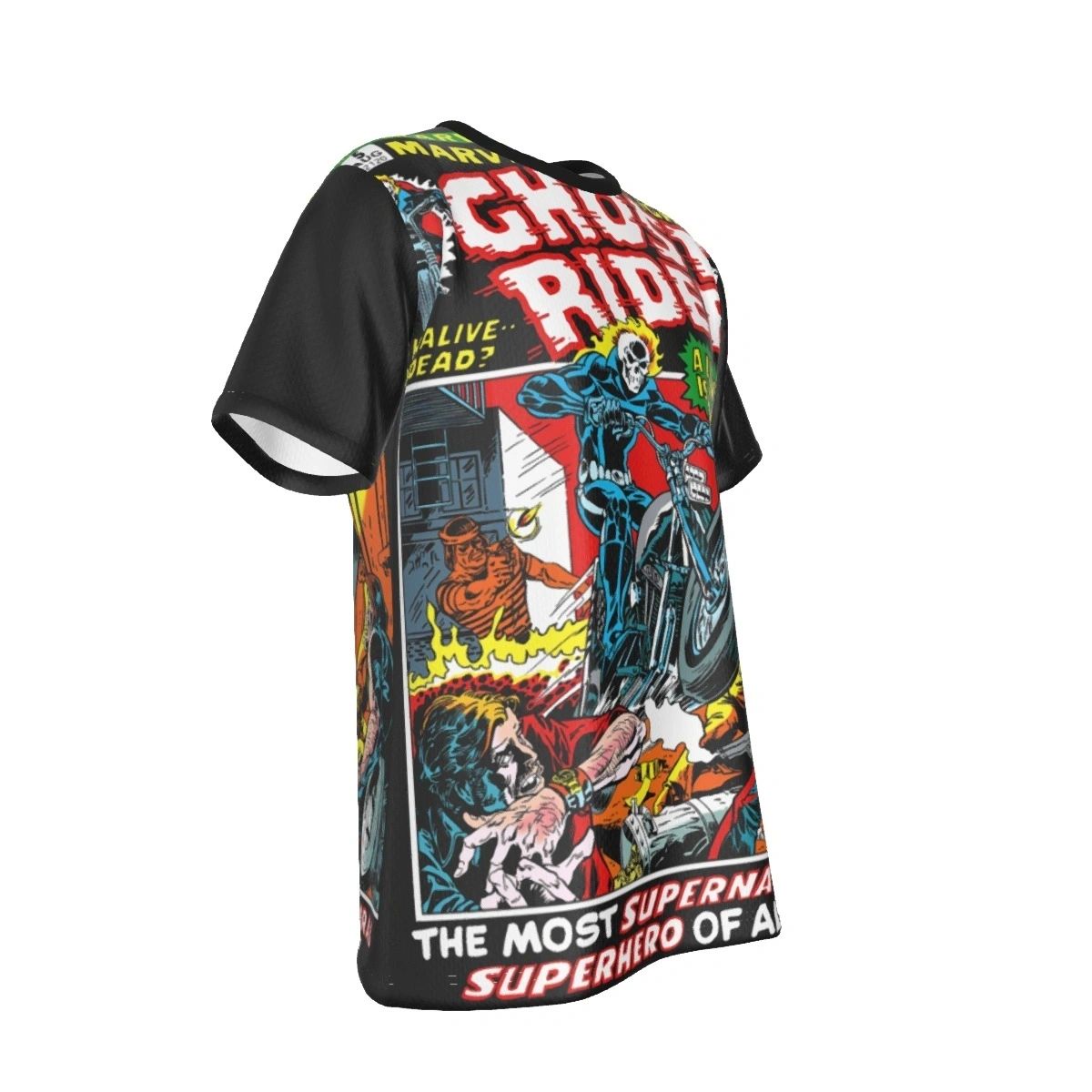 MARVE SPOTLIGHT 5 GHOST RIDER ALL OVER PRINT SHIRT AND TANK - SECRET SALE