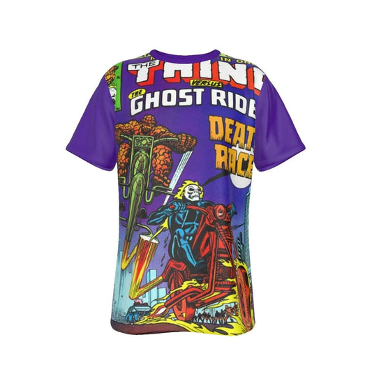 MARVE TWO-IN-ONE 80 GHOST RIDER ALL OVER PRINT SHIRT AND TANK - SECRET SALE THING