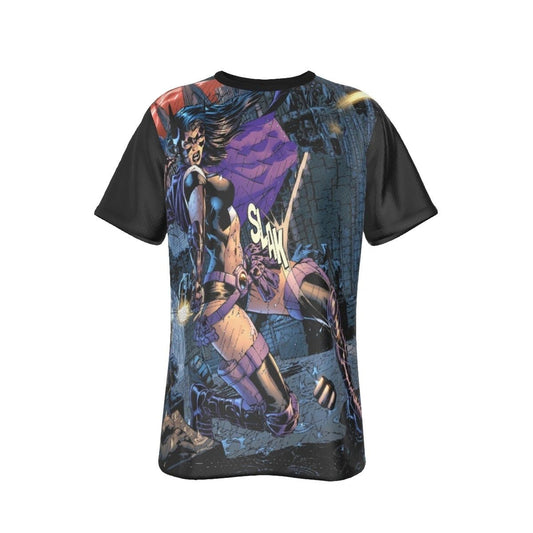 THE HUNTERESS BY JIM LEE ALL OVER PRINT SHIRT AND TANK