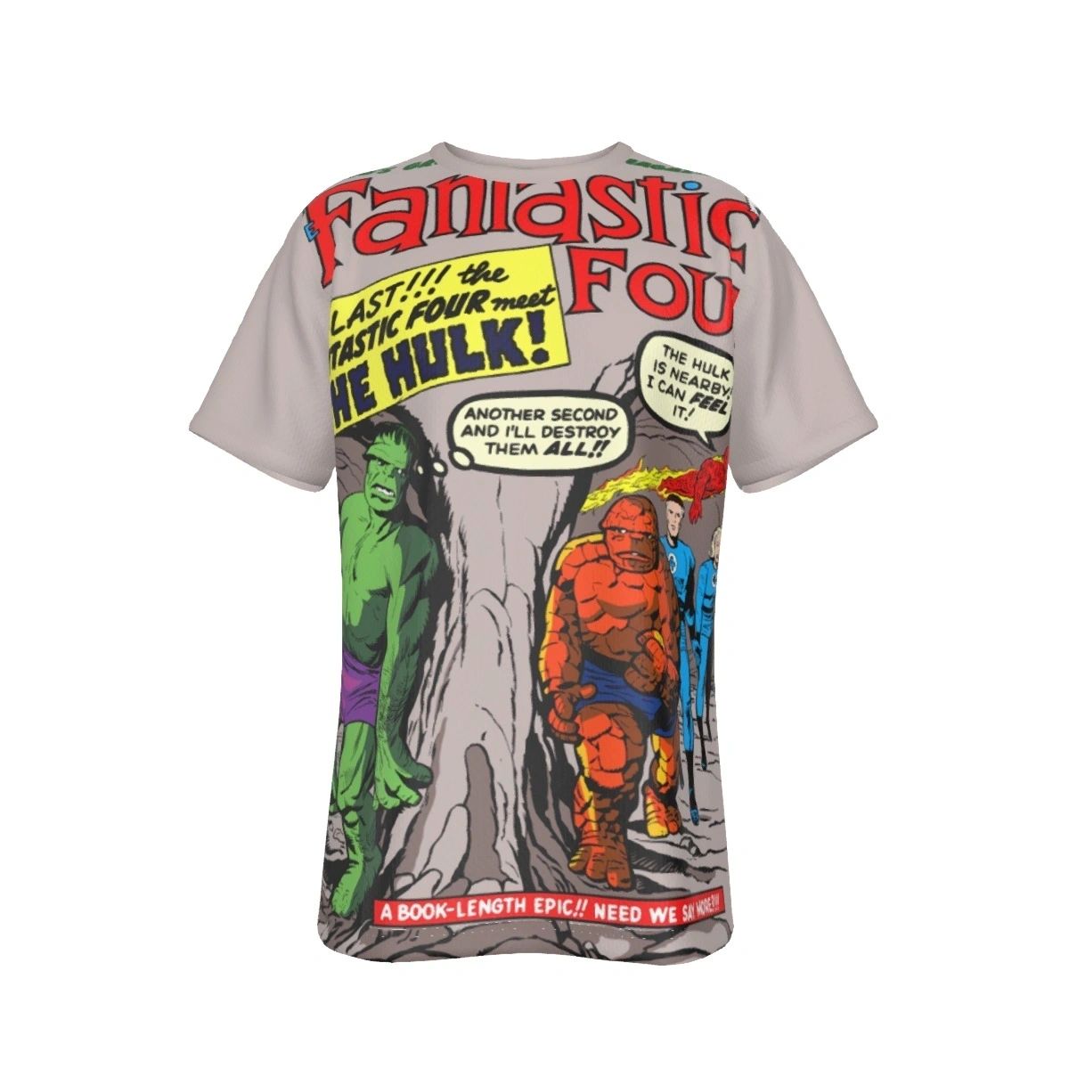FANTASTIC FOUR 12 ALL OVER PRINT SHIRT AND TANK - SECRET SALE WITH HULK