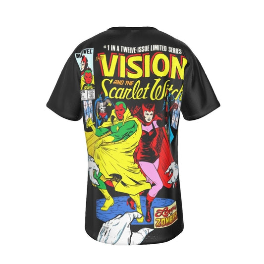 THE VISION AND SCARLET WITCH 1 COVER ALL OVER PRINT SHIRT AND TANK