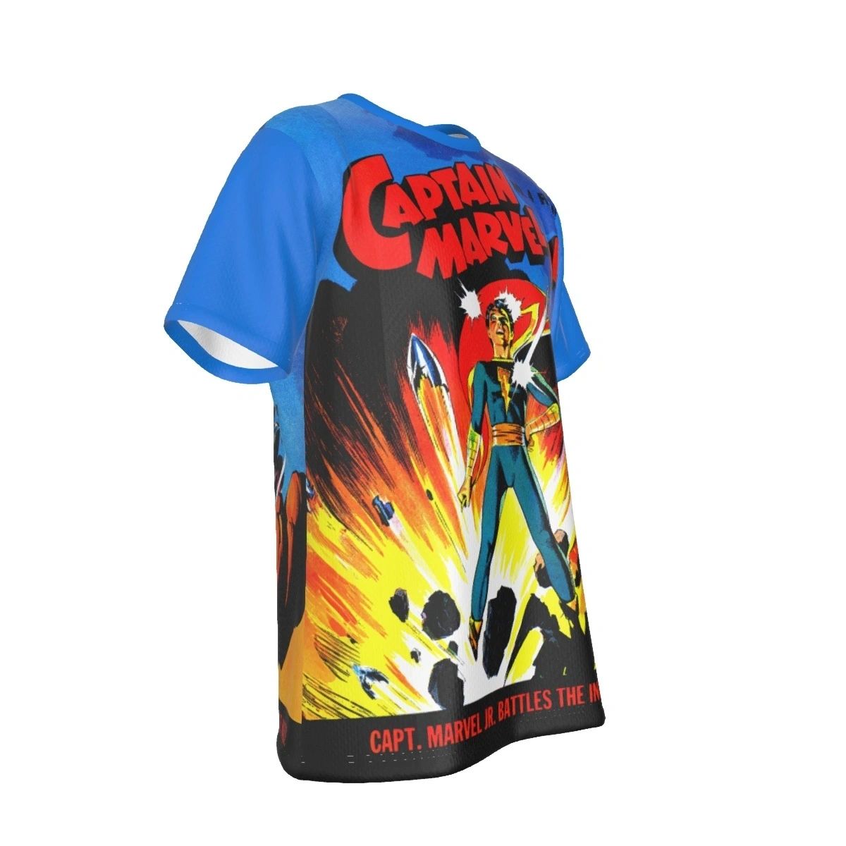 CAPTAIN MARVEL JR 4 ALL OVER PRINT SHIRT AND TANK