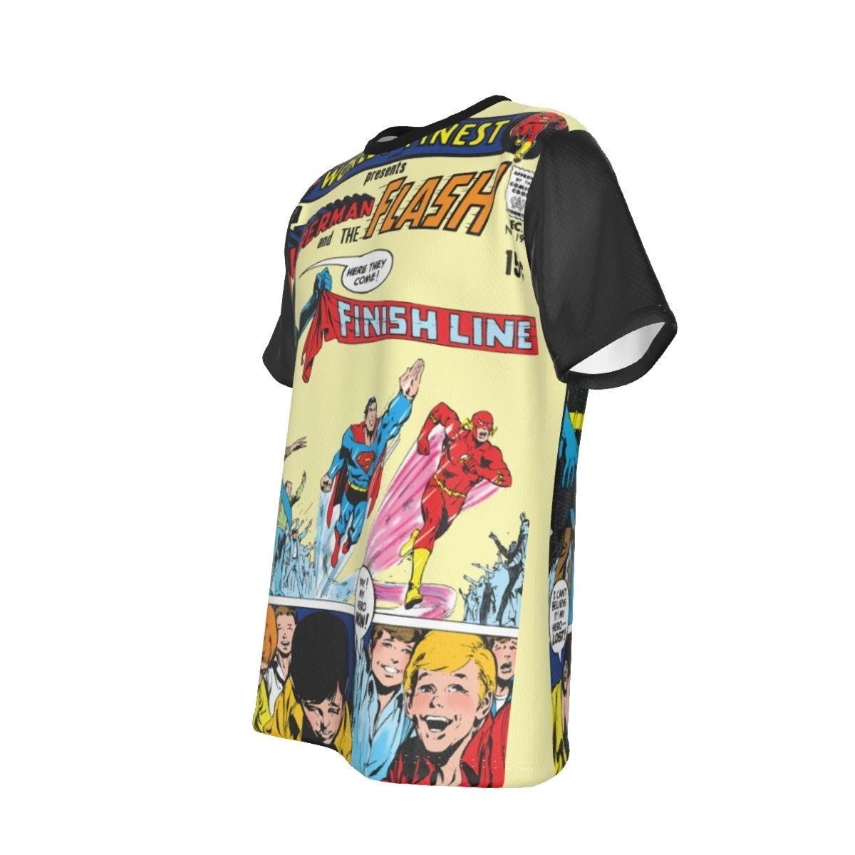 WORLD'S FINEST 199 ALL OVER PRINT SHIRT AND TANK- SUPERMAN VS FLASH RACE