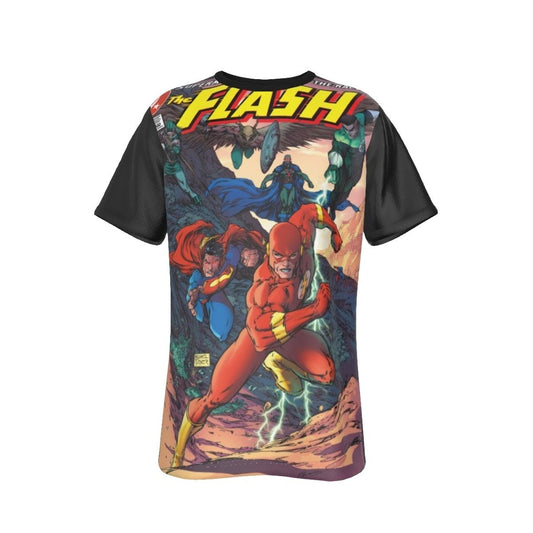 FLASH 208 ALL OVER PRINT SHIRT AND TANK - SUPERMAN VS FLASH (WALLY WEST) RACE