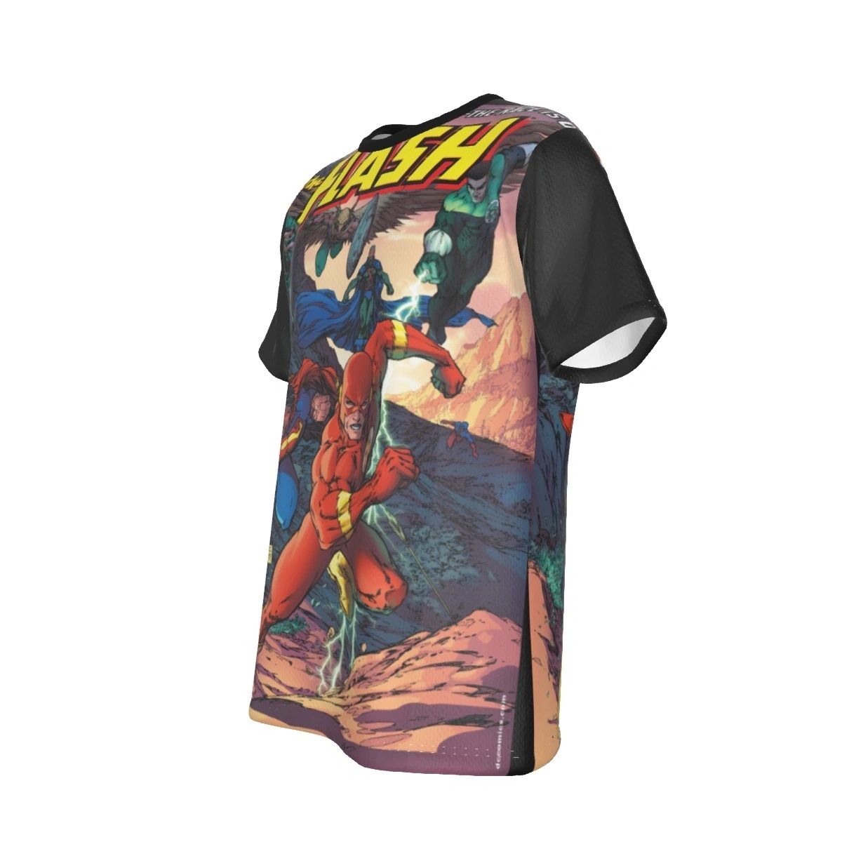 FLASH 208 ALL OVER PRINT SHIRT AND TANK - SUPERMAN VS FLASH (WALLY WEST) RACE