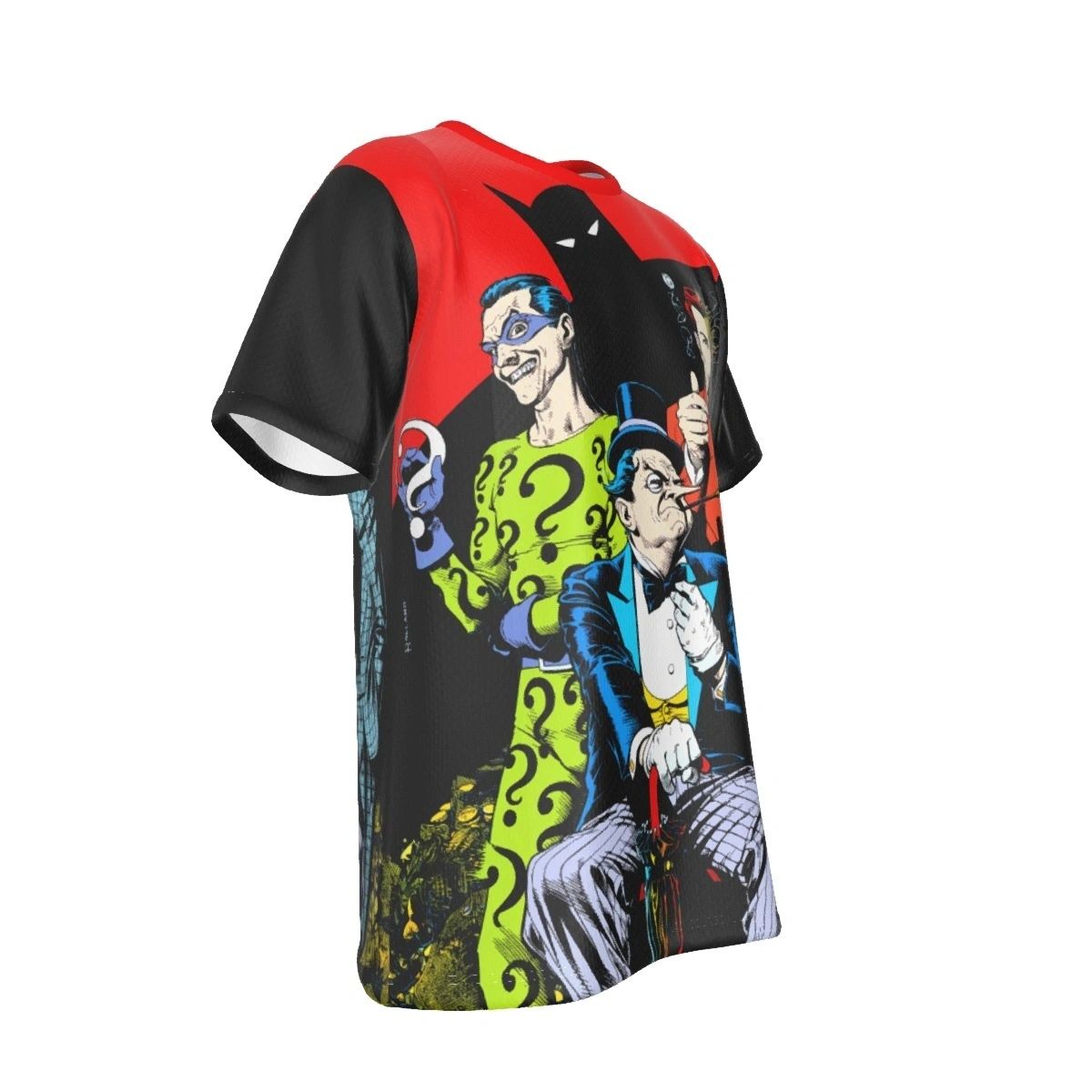 SECERT ORIGINS 1 ALL OVER PRINT SHIRT AND TANK - TWO-FACE - RIDDLER - PENGUIN
