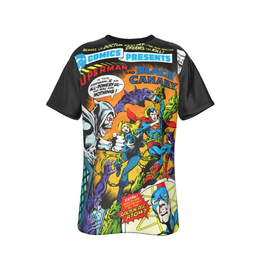 DC COMICS PRESENTS 30 BLACK CANARY ALL OVER PRINT SHIRT AND TANK