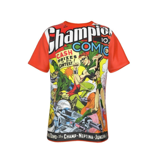 CHAMPIONS COMICS 8 ALL OVER PRINT SHIRT AND TANK