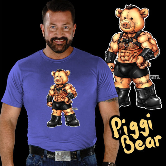 Piggi Bear in Leather