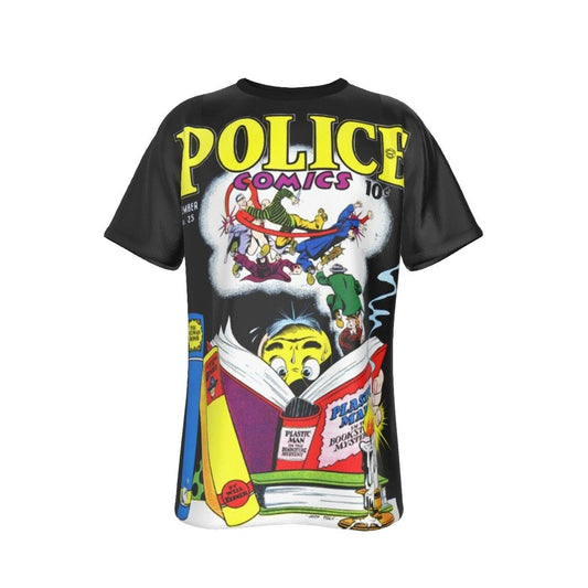 POLICE COMICS 25 ALL OVER PRINT SHIRT AND TANK - PLASTIC MAN