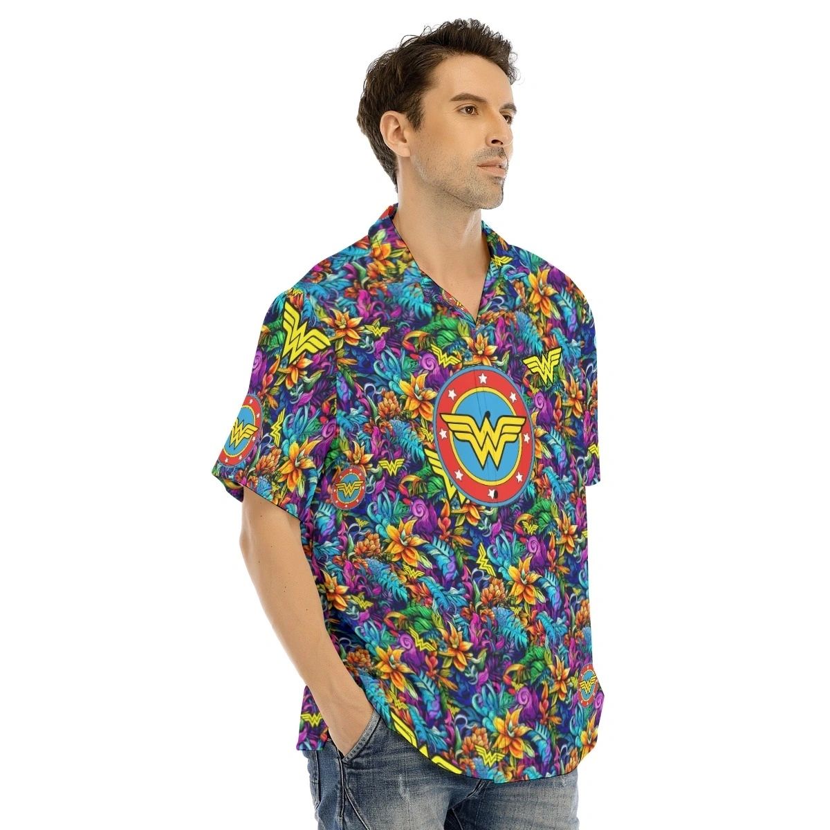 WONDER WOMAN HAWAIIAN SHIRT - ALL OVER PRINT