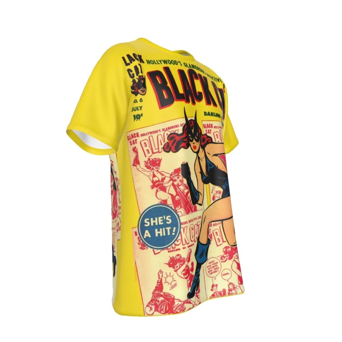 BLACK CAT COMICS 6 ALL OVER PRINT SHIRT AND TANK