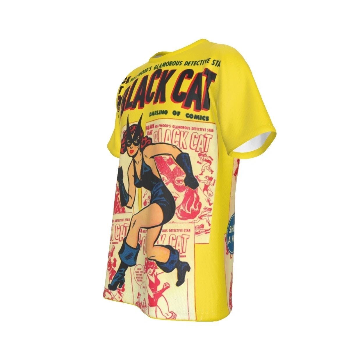 BLACK CAT COMICS 6 ALL OVER PRINT SHIRT AND TANK