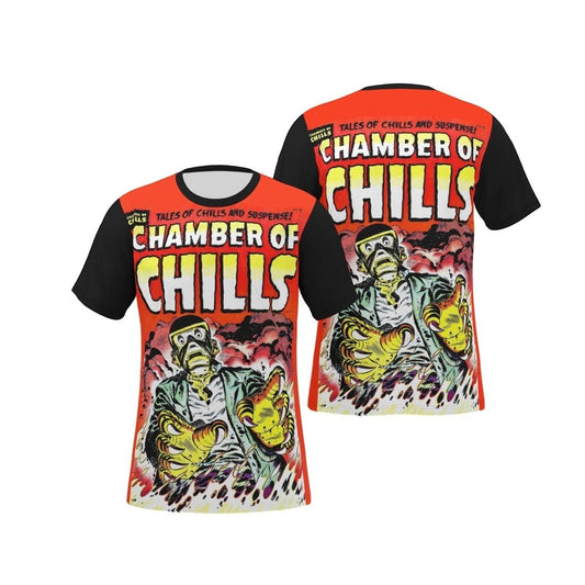CHAMBER OF CHILLS 25 ALL OVER PRINT SHIRT AND TANK