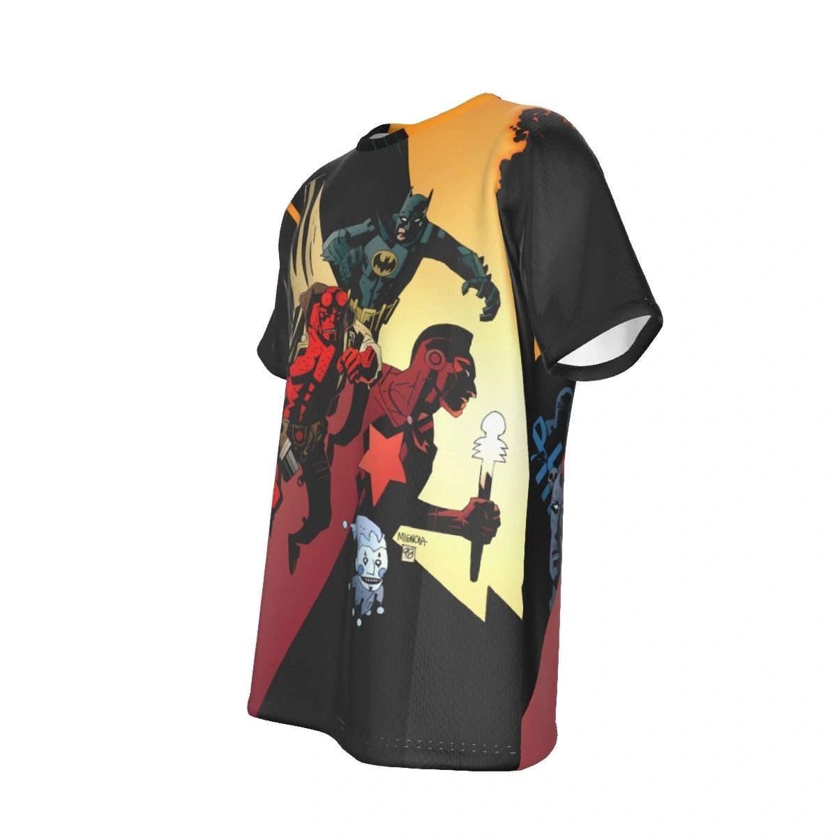BATMAN HELLBOY STARMAN ALL OVER PRINT SHIRT AND TANK