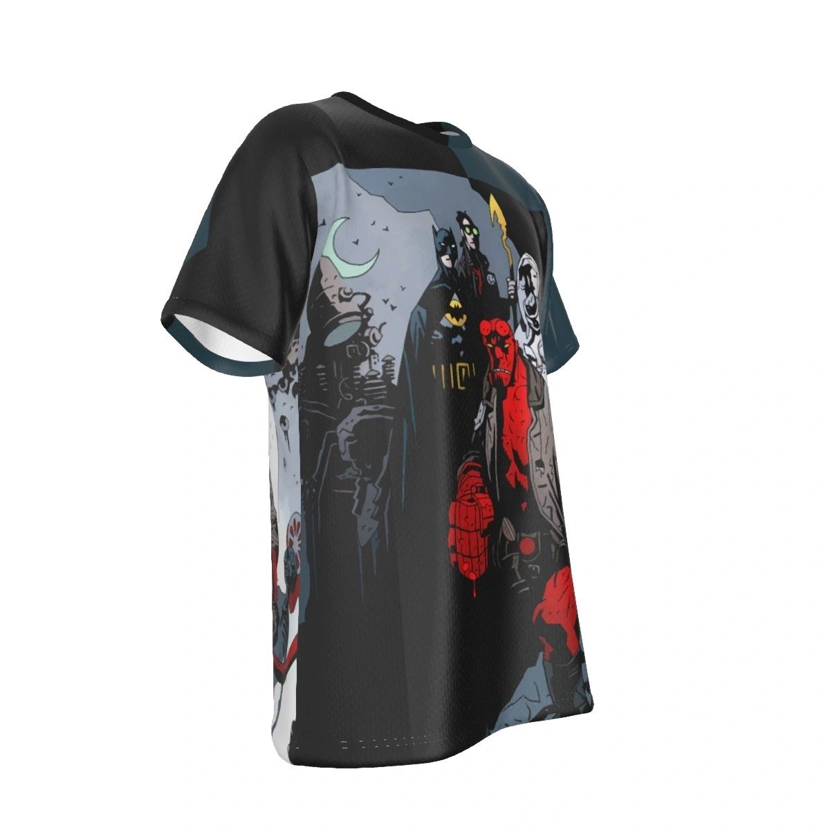 HELLBOY BATMAN STARMAN GHOST ALL OVER PRINT SHIRT AND TANK