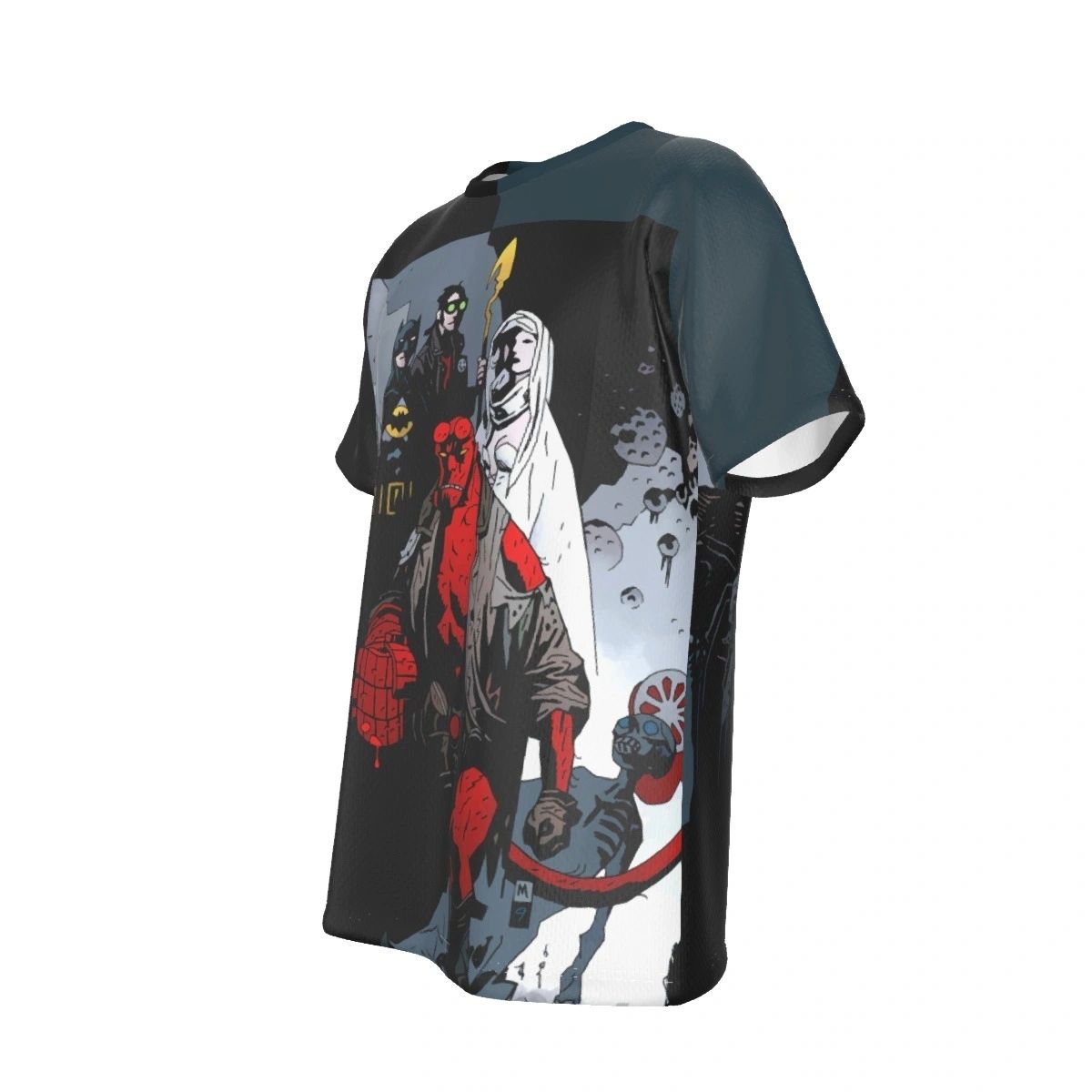 HELLBOY BATMAN STARMAN GHOST ALL OVER PRINT SHIRT AND TANK