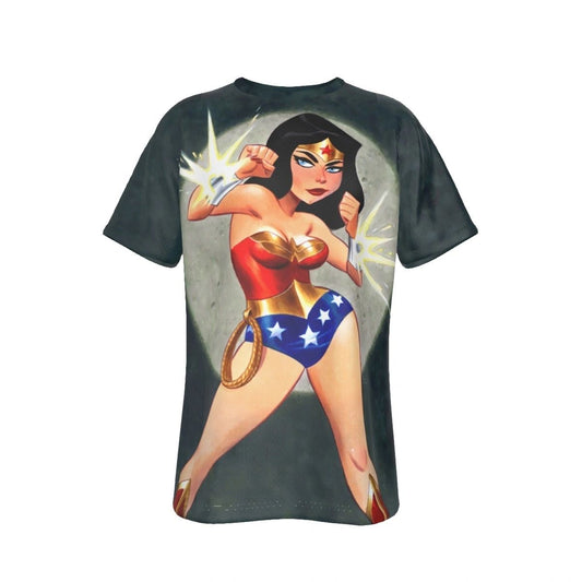 WONDER WOMAN 80TH ANNY ALL OVER PRINT SHIRT AND TANK- ANIMATED