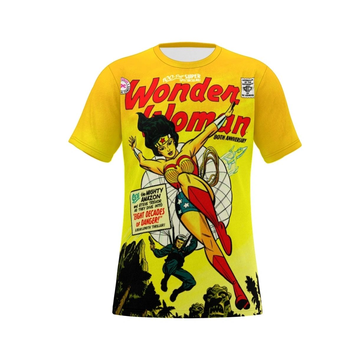 WONDER WOMAN 80TH ANNY ALL OVER PRINT SHIRT AND TANK-#3