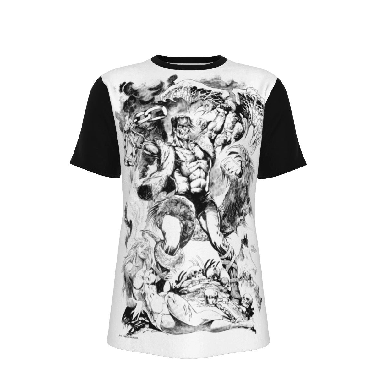 FRANKENSTEIN PINUP FROM BY PABLO MARCOS ALL OVER PRINT SHIRT AND TANK