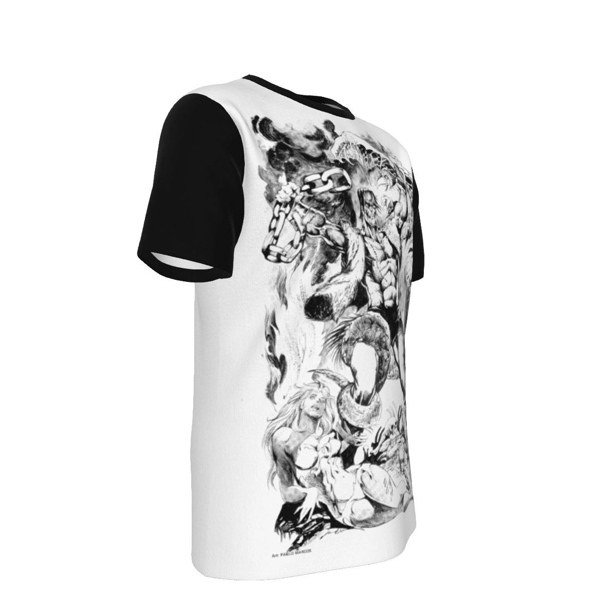 FRANKENSTEIN PINUP FROM BY PABLO MARCOS ALL OVER PRINT SHIRT AND TANK