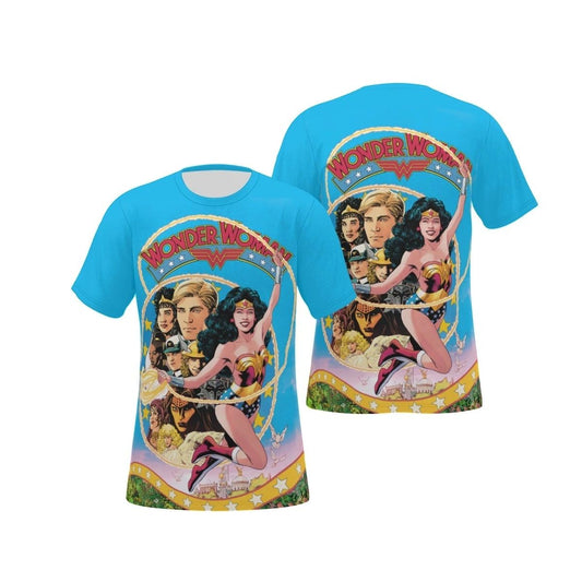 WONDER WOMAN 80TH ANNY ALL OVER PRINT SHIRT AND TANK-#4