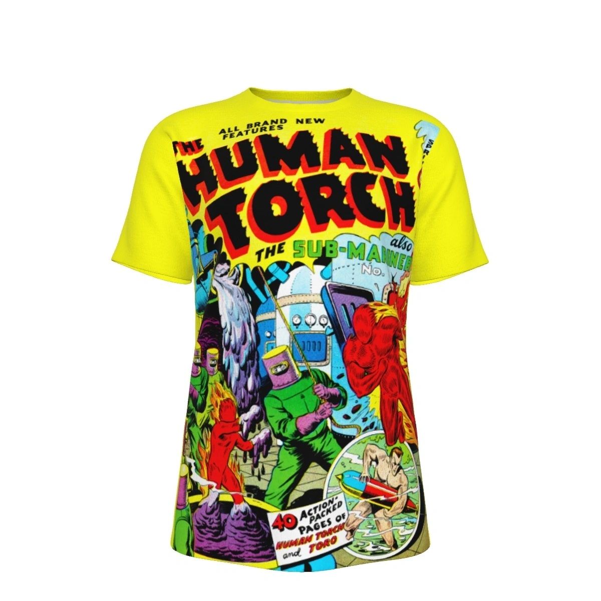 HUMAN TORCH 3 ALL OVER PRINT SHIRT AND TANK