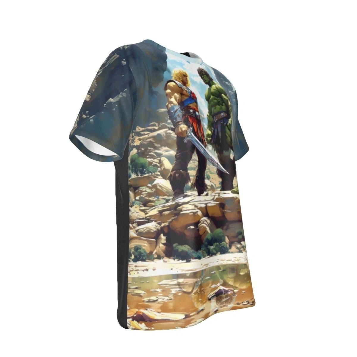 HE-MAN MEETS HULK ALL OVER PRINT SHIRT AND TANK