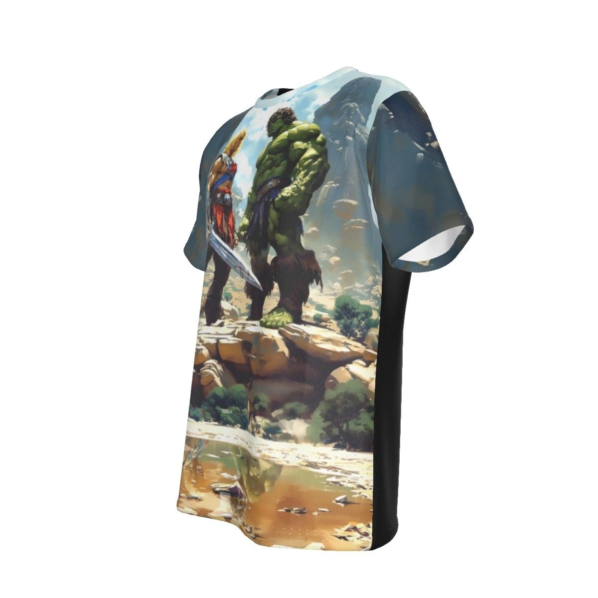 HE-MAN MEETS HULK ALL OVER PRINT SHIRT AND TANK