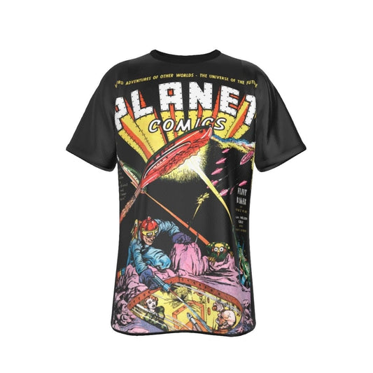 PLANET COMICS 3 ALL OVER PRINT SHIRT AND TANK