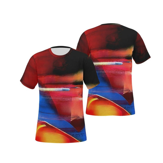 SUPERMAN FASTER THAN A SPEEDING BULLET ALL OVER PRINT SHIRT AND TANK