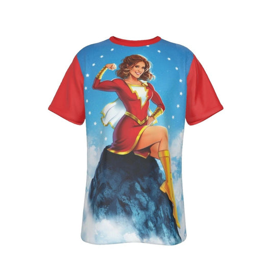 MARY MARVEL PINUP ALL OVER PRINT SHIRT AND TANK