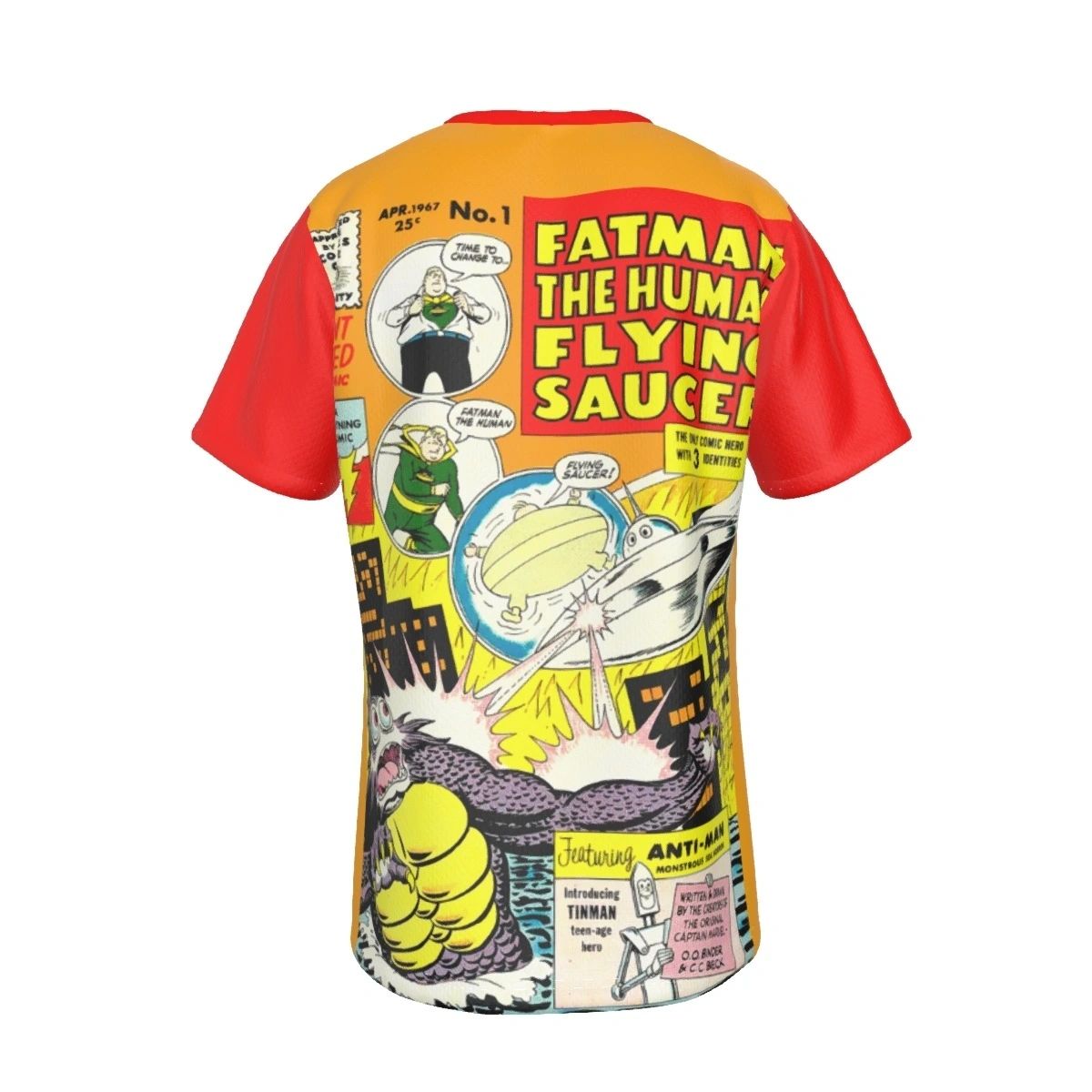 FATMAN THE HUMAN FLYING SAUCER 1 ALL OVER PRINT SHIRT AND TANK -OTO BINDER