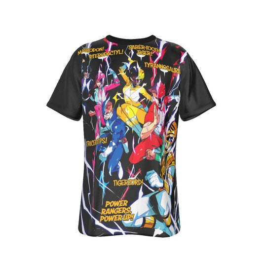 MIGHTY MORPHIN POWER RANGERS ALL OVER PRINT SHIRT AND TANK