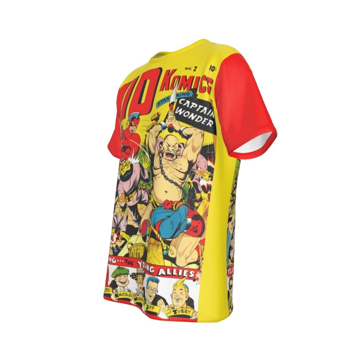 KID KOMICS 2 ALL OVER PRINT SHIRT AND TANK WITH CAPTAIN WONDER BY OTO BINDER