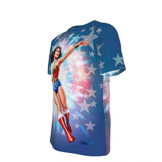 WONDER WOMAN WW77 ALL OVER PRINT SHIRT AND TANK