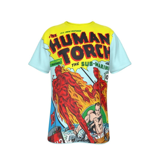 HUMAN TORCH 2 ALL OVER PRINT SHIRT AND TANK