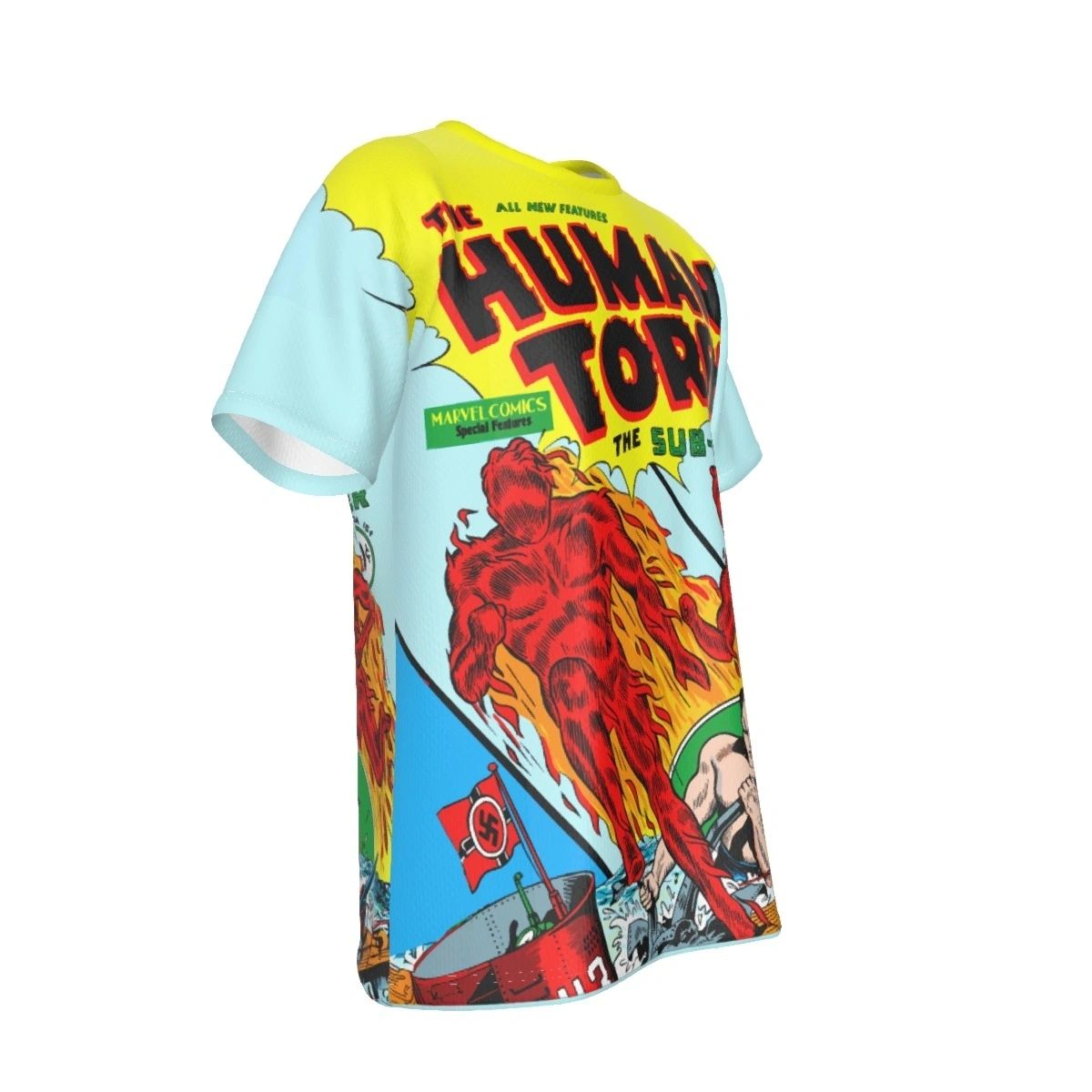 HUMAN TORCH 2 ALL OVER PRINT SHIRT AND TANK