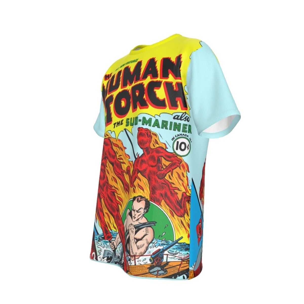 HUMAN TORCH 2 ALL OVER PRINT SHIRT AND TANK