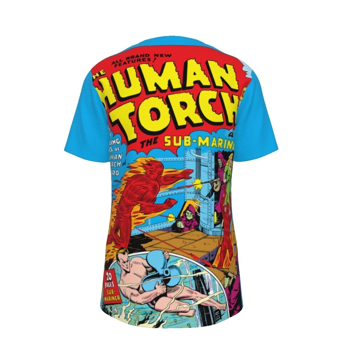 HUMAN TORCH 3 ALL OVER PRINT SHIRT AND TANK