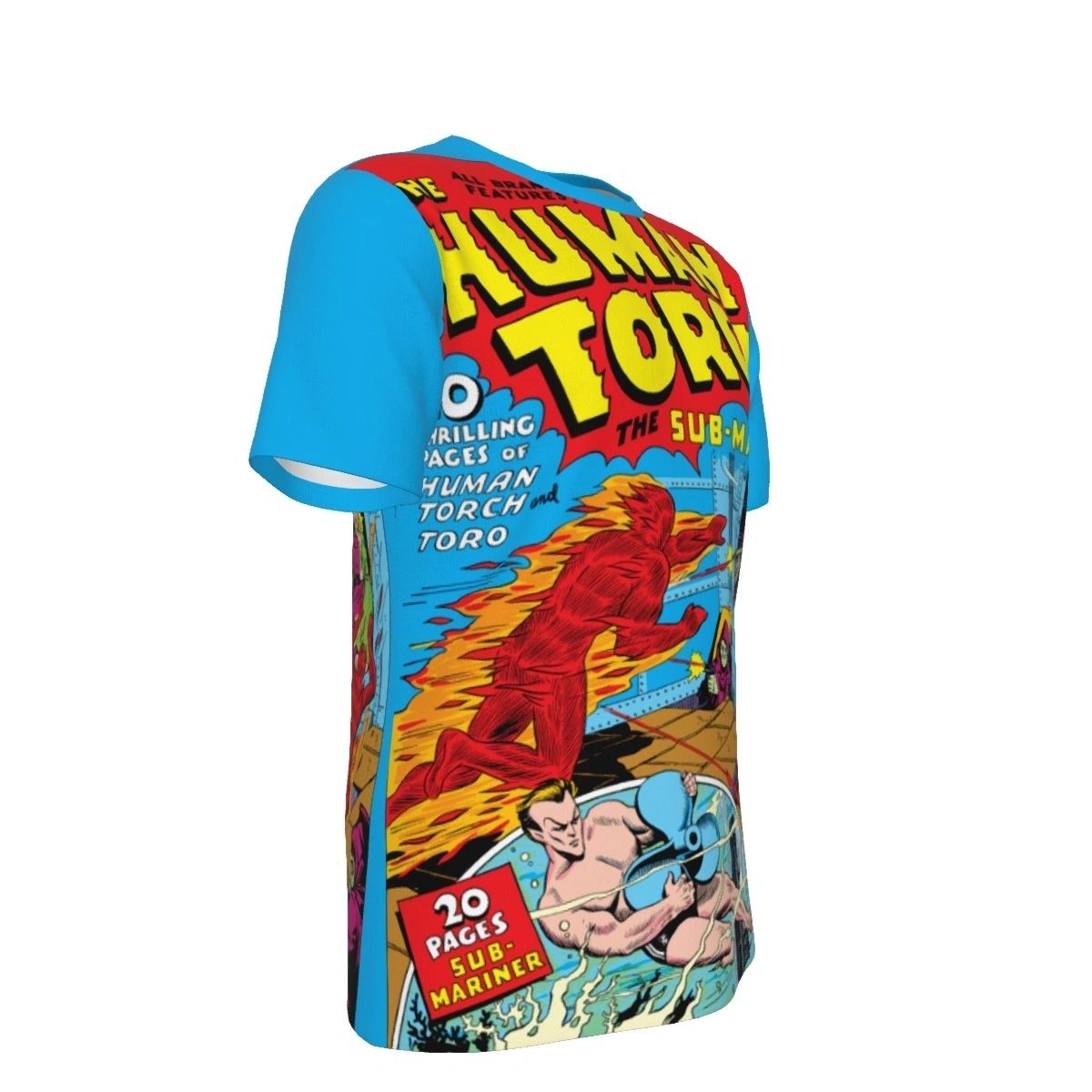 HUMAN TORCH 3 ALL OVER PRINT SHIRT AND TANK