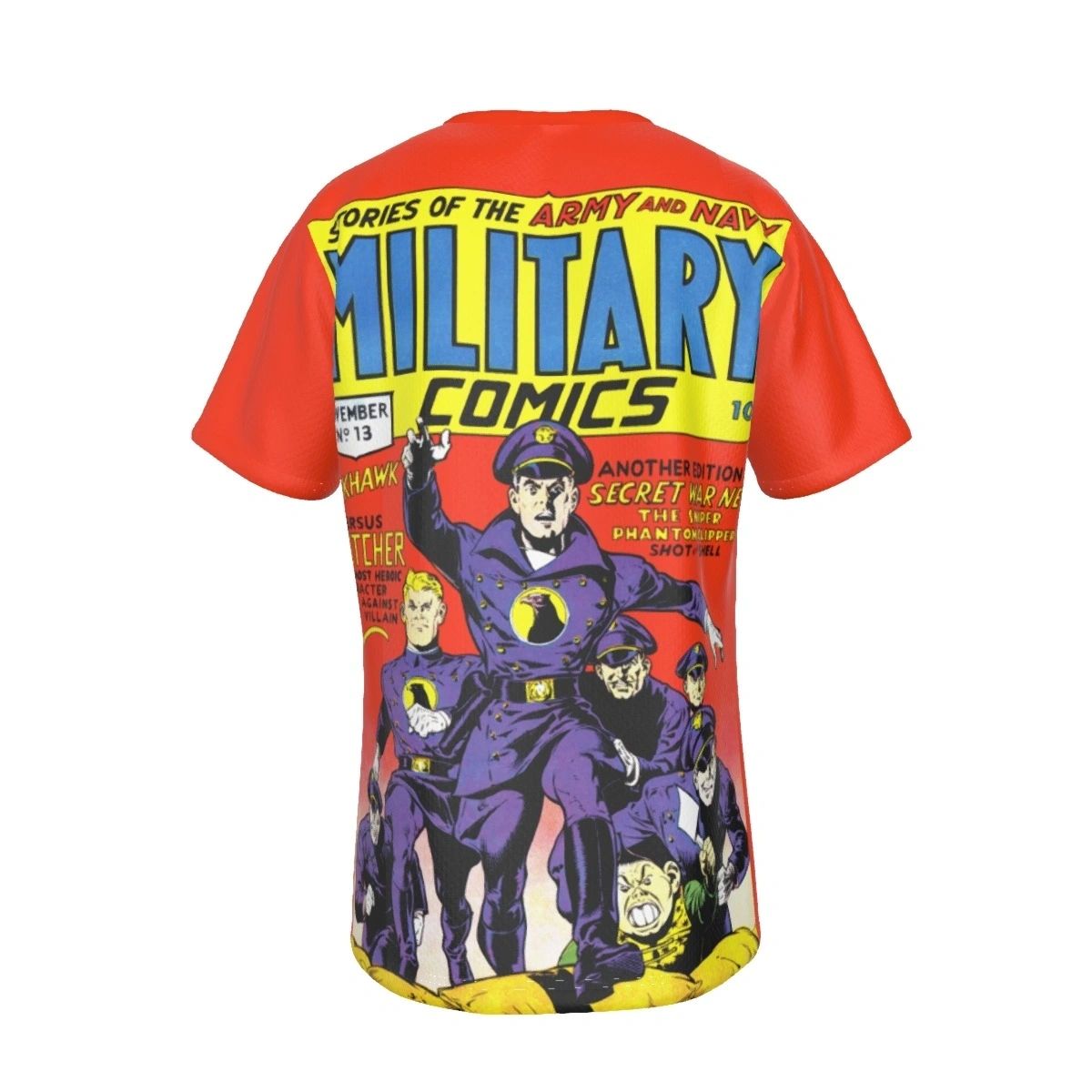 MILITARY COMICS 13 ALL OVER PRINT SHIRT AND TANK- BLACKHAWK