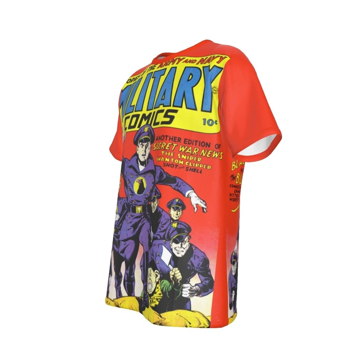 MILITARY COMICS 13 ALL OVER PRINT SHIRT AND TANK- BLACKHAWK