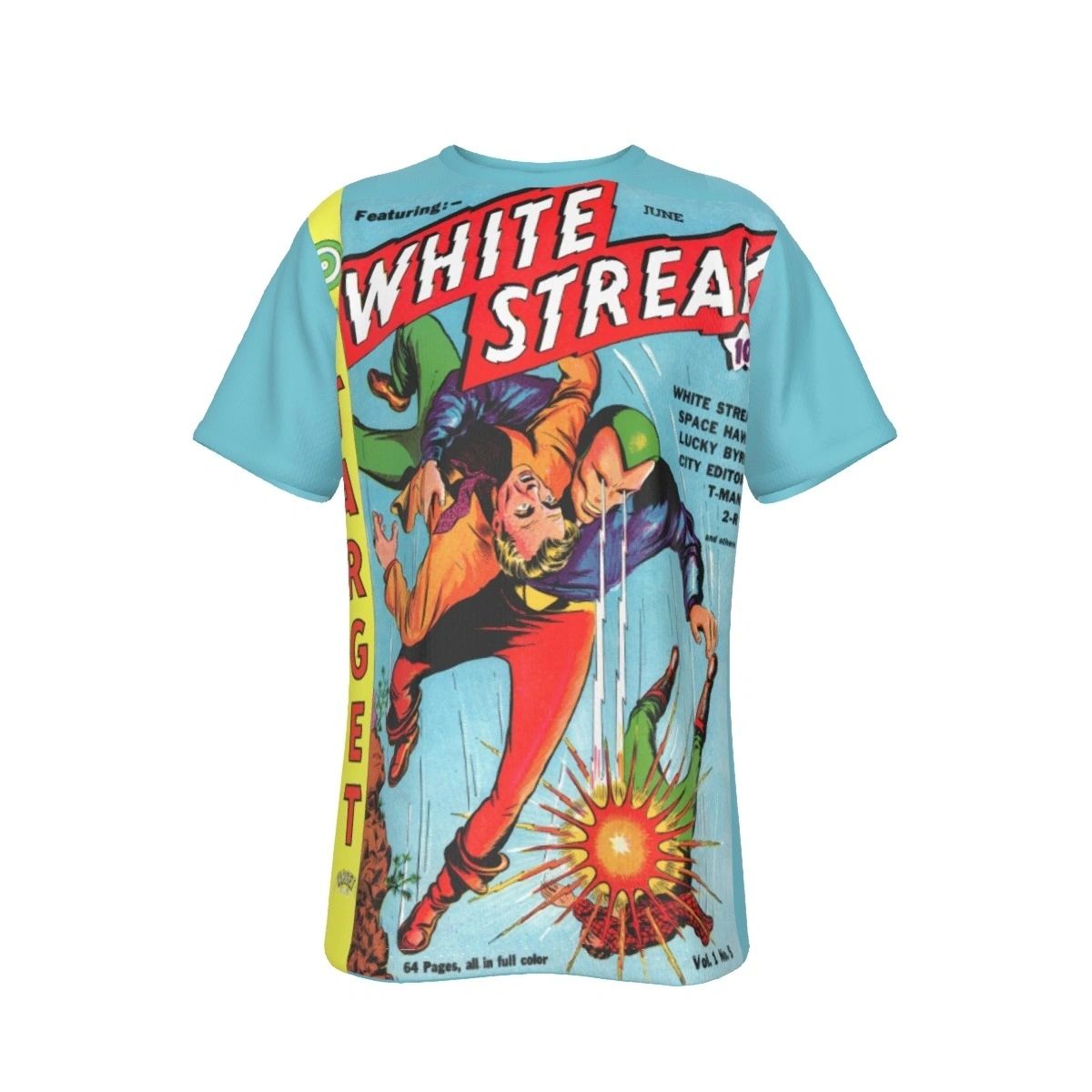 WHITE STREAK 5 ALL OVER PRINT SHIRT AND TANK