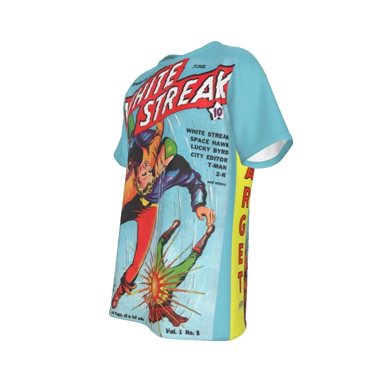 WHITE STREAK 5 ALL OVER PRINT SHIRT AND TANK