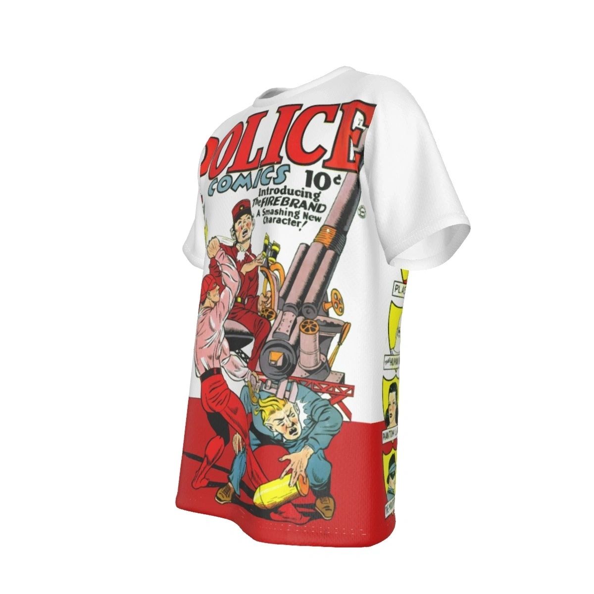 POLICE COMICS 1 ALL OVER PRINT SHIRT AND TANK - 1ST PLASTIC MAN
