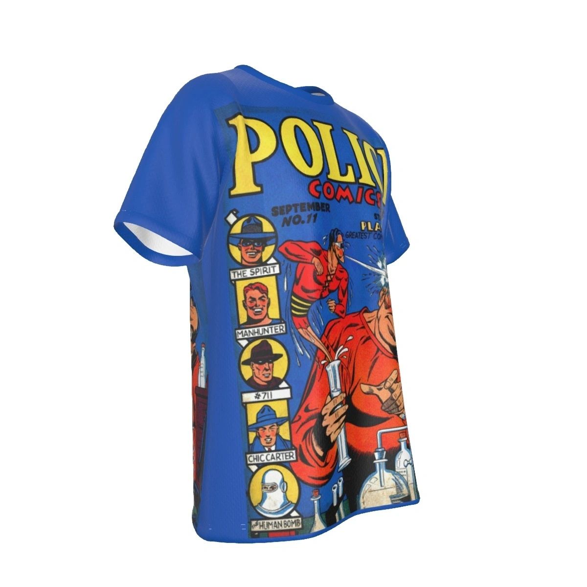 POLICE COMICS 11 ALL OVER PRINT SHIRT AND TANK - 1ST THE SPIRIT