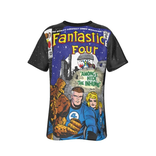FANTASTIC FOUR 45 ALL OVER PRINT SHIRT AND TANK-XMEN -1ST INHUMANS