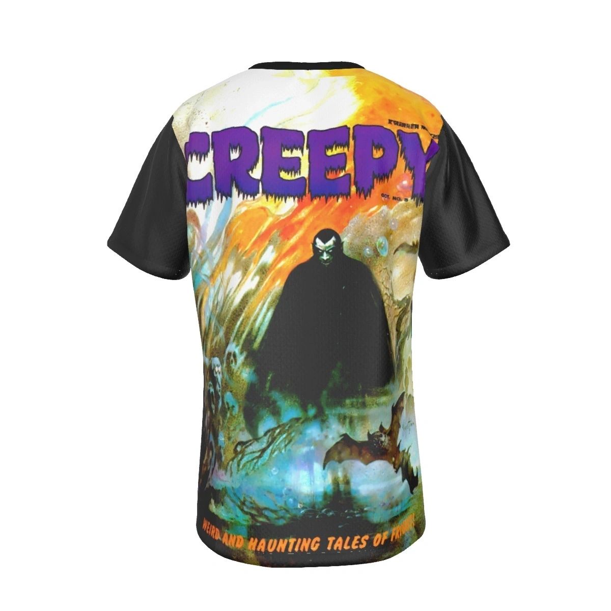 CREEPY 5 ALL OVER PRINT SHIRT AND TANK -FRANK FRAZETTA ART